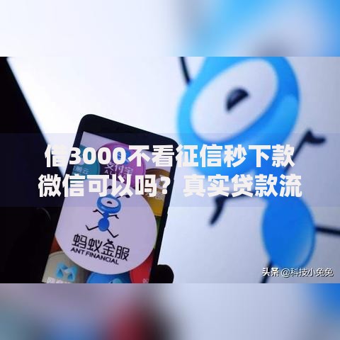 借3000不看征信秒下款微信可以吗？真实贷款流程解析
