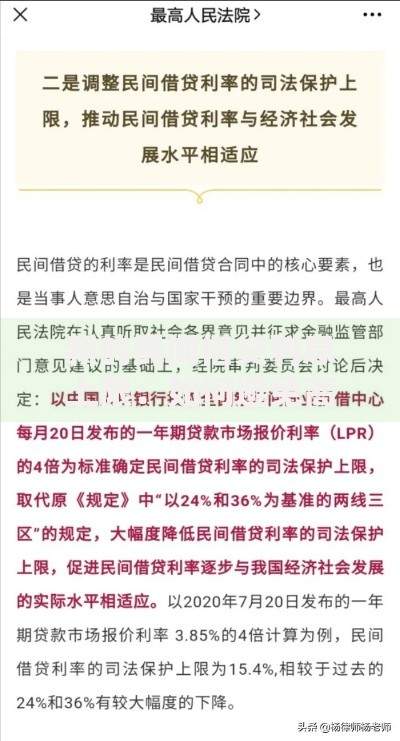 新的民间借贷利息上限：如何避免高利贷陷阱与合法维权