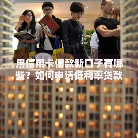 用信用卡借款新口子有哪些？如何申请低利率贷款