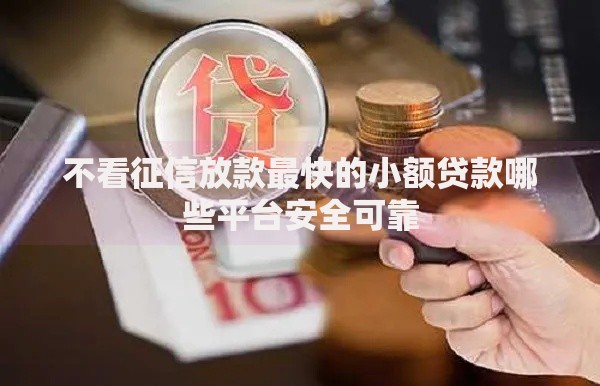 不看征信放款最快的小额贷款哪些平台安全可靠