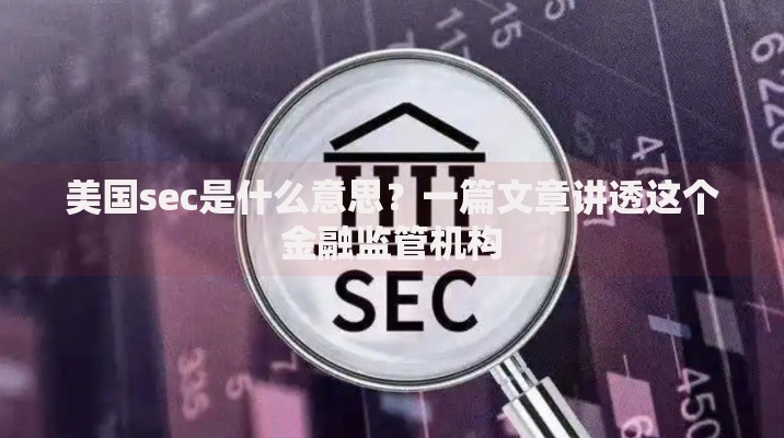 美国sec是什么意思？一篇文章讲透这个金融监管机构