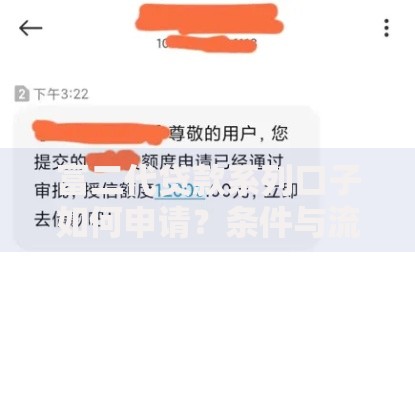 富二代贷款系列口子如何申请？条件与流程全解析