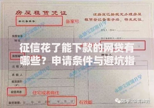 征信花了能下款的网贷有哪些？申请条件与避坑指南