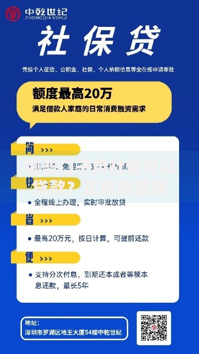 哪些口子用社保可以贷款？正规渠道深度解析
