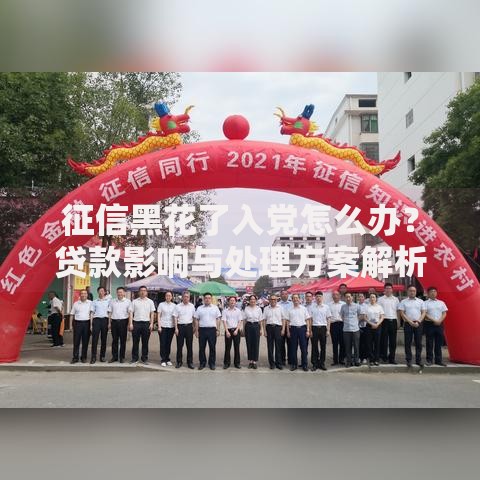 征信黑花了入党怎么办？贷款影响与处理方案解析
