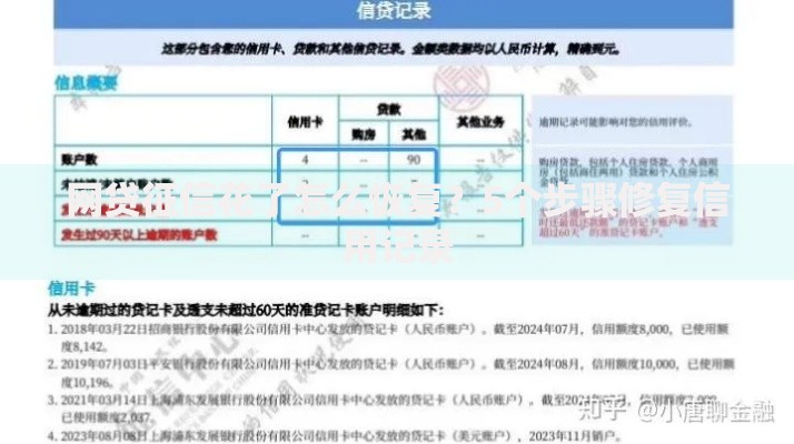 网贷征信花了怎么恢复？5个步骤修复信用记录