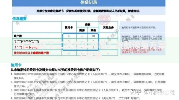 征信黑花了二次怎么办啊？贷款修复方案全解析