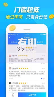 有哪些纯机身的贷款口子审核快额度高