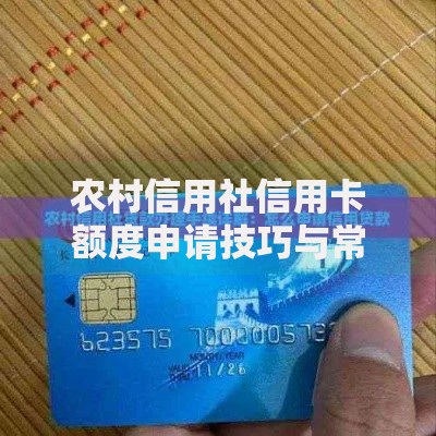 农村信用社信用卡额度申请技巧与常见问题解答