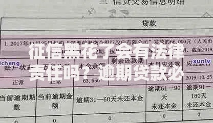 征信黑花了会有法律责任吗？逾期贷款必知风险解析