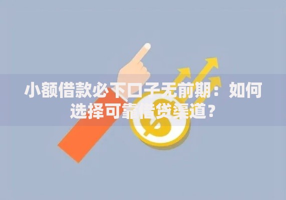小额借款必下口子无前期：如何选择可靠借贷渠道？