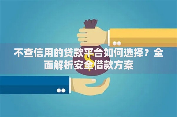 不查信用的贷款平台如何选择？全面解析安全借款方案