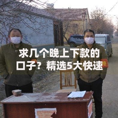 求几个晚上下款的口子？精选5大快速到账平台推荐