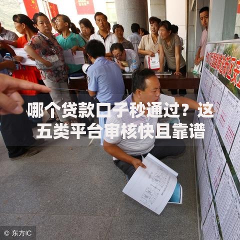哪个贷款口子秒通过？这五类平台审核快且靠谱