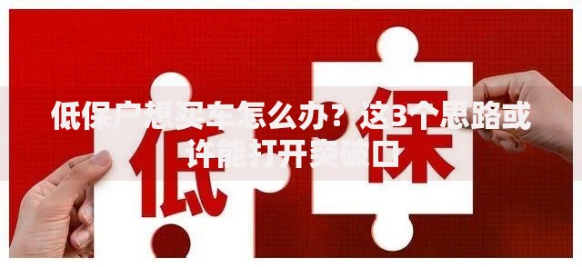 低保户想买车怎么办？这3个思路或许能打开突破口