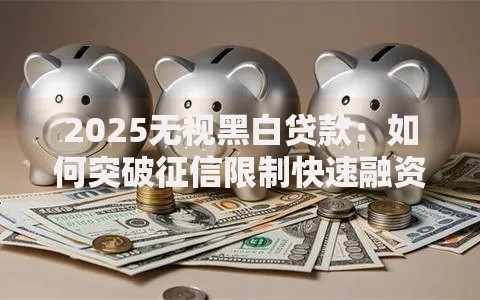 2025无视黑白贷款：如何突破征信限制快速融资？