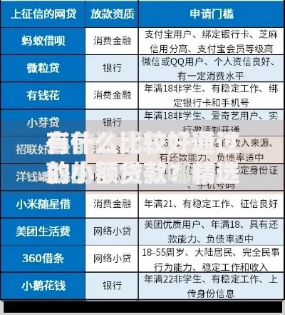 有什么比较好通过的小额贷款？精选低门槛平台推荐