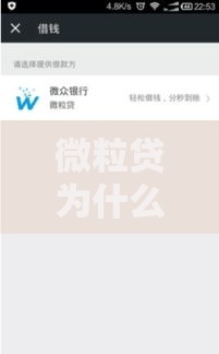 微粒贷为什么无法借钱了？原因分析及解决方法