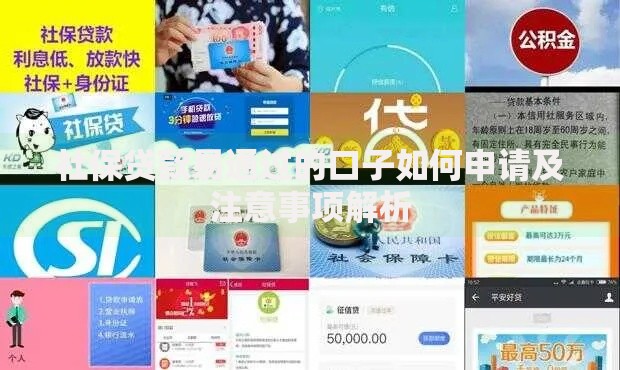 社保贷款易通过的口子如何申请及注意事项解析