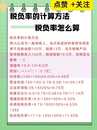 企业所得税税负率怎么算？完整计算步骤与避坑指南