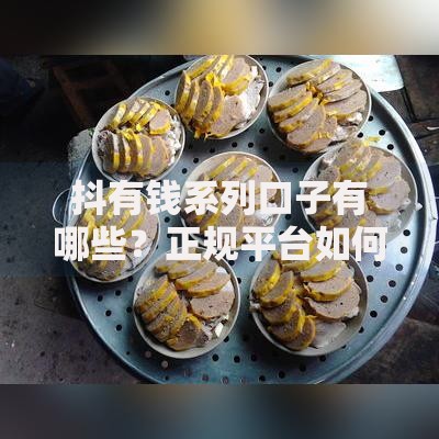 抖有钱系列口子有哪些？正规平台如何申请与选择