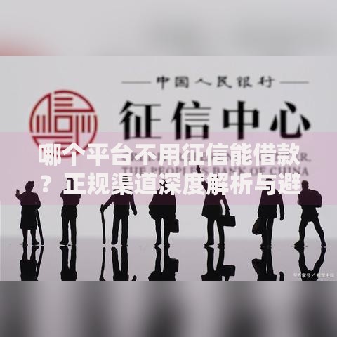 哪个平台不用征信能借款？正规渠道深度解析与避坑指南