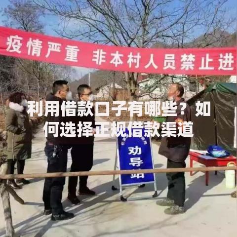 利用借款口子有哪些？如何选择正规借款渠道