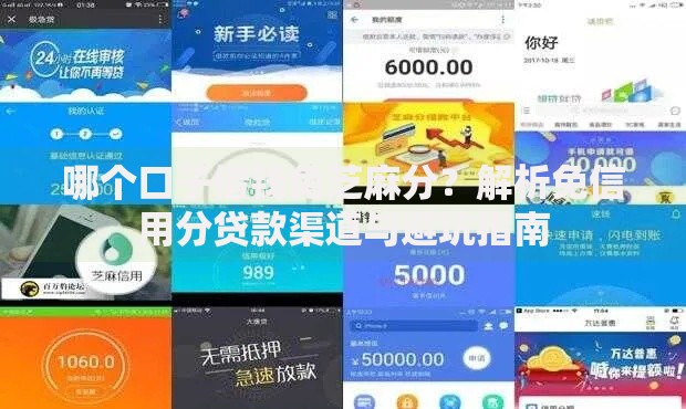 哪个口子借钱免芝麻分？解析免信用分贷款渠道与避坑指南