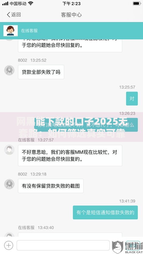 网黑能下款的口子2025无套路：如何筛选真实可靠渠道？