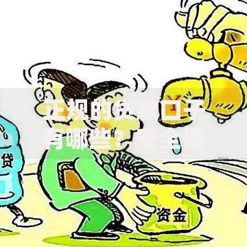 正规的贷款口子有哪些？安全借贷渠道深度解析