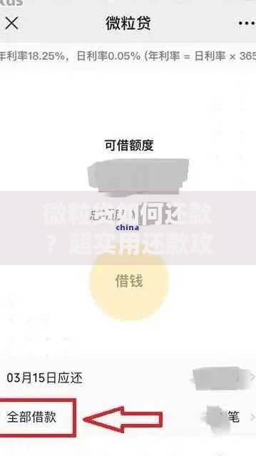 微粒贷如何还款？超实用还款攻略与注意事项