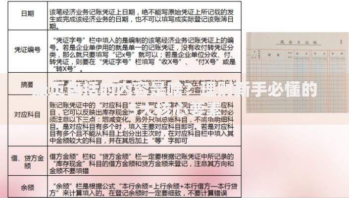 账页包括的内容是啥？理财新手必懂的5大核心要素