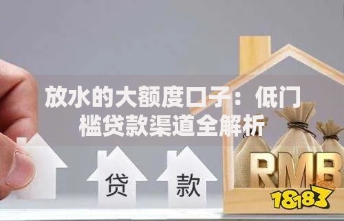 放水的大额度口子：低门槛贷款渠道全解析