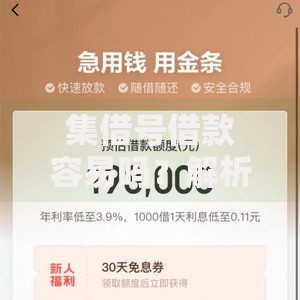 集借号借款容易吗？解析快速借款优势与风险