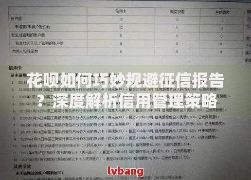 花呗如何巧妙规避征信报告？深度解析信用管理策略