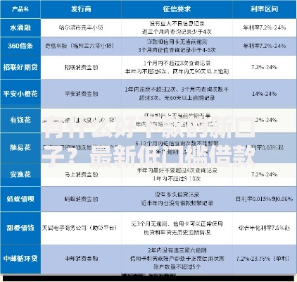 有什么好下款的新口子？最新低门槛借款渠道解析