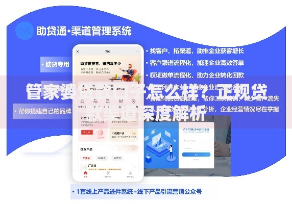 管家婆贷款口子怎么样？正规贷款渠道深度解析
