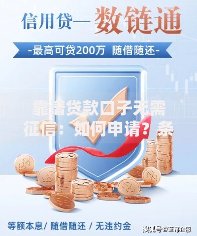 靠谱贷款口子无需征信：如何申请？条件与注意事项解析