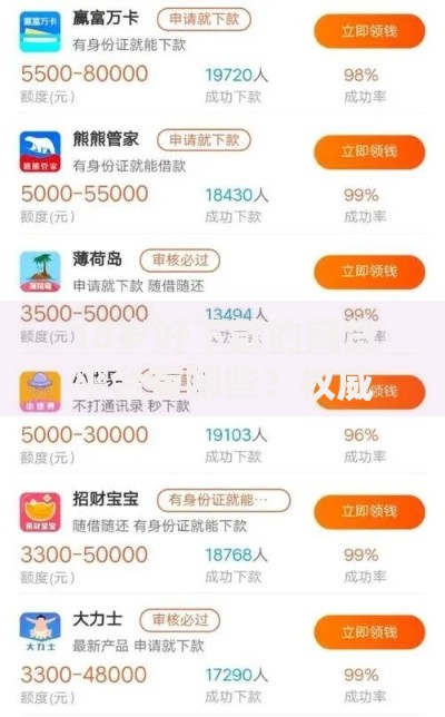 18岁好下款的网贷平台有哪些？权威解析与申请攻略