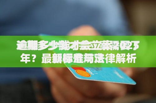 逾期多少钱才会立案2025年？最新标准与法律解析