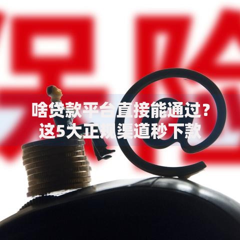 啥贷款平台直接能通过？这5大正规渠道秒下款