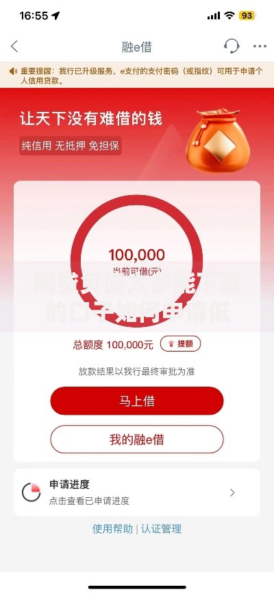 网贷负债太多能下款的口子如何申请低息贷款