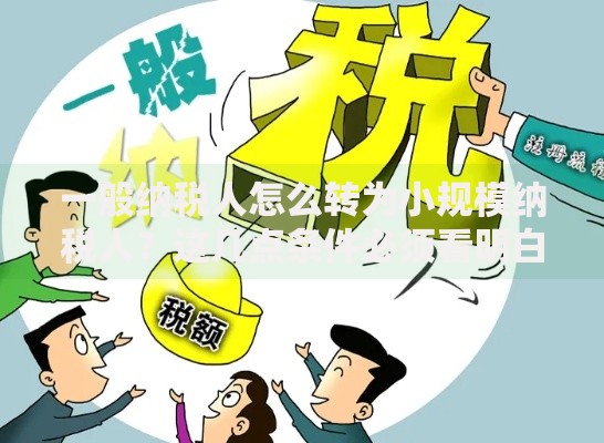 一般纳税人怎么转为小规模纳税人？这几点条件必须看明白！