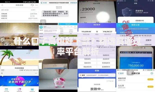 什么口子高炮好下款？精选高通过率平台解析
