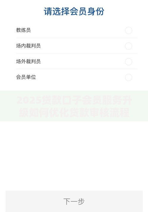 2025贷款口子会员服务升级如何优化贷款审核流程