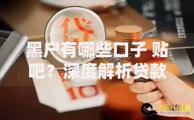 黑户有哪些口子 贴吧？深度解析贷款渠道与避坑指南