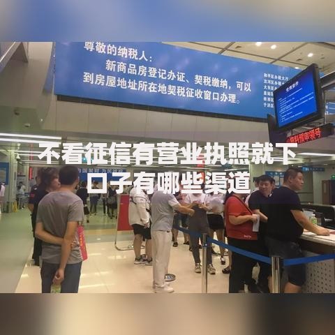 不看征信有营业执照就下口子有哪些渠道