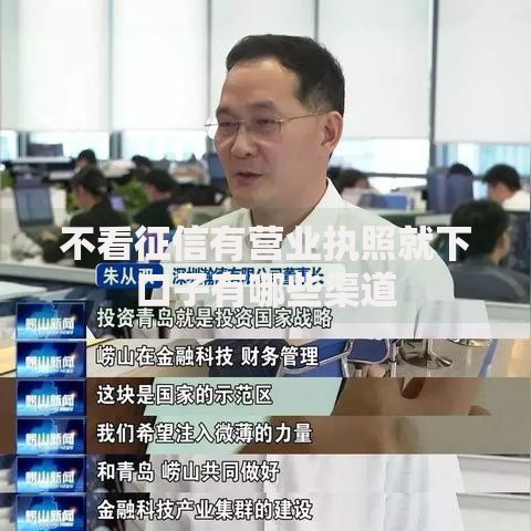 不看征信有营业执照就下口子有哪些渠道
