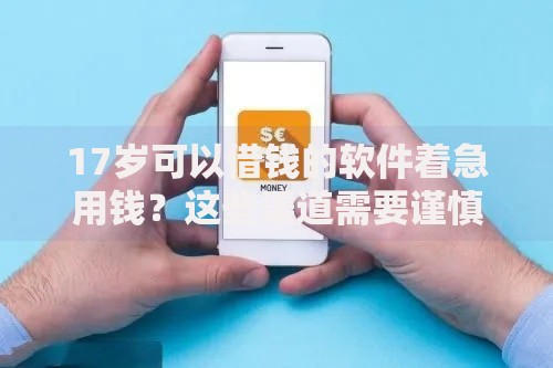 17岁可以借钱的软件着急用钱？这些渠道需要谨慎选择