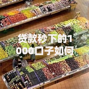 贷款秒下的1000口子如何快速申请且安全到账